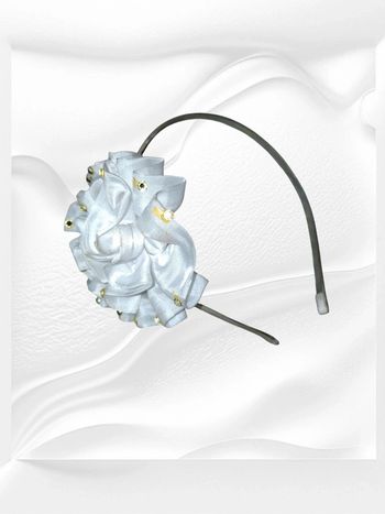 Serré tête fleurs paillettes