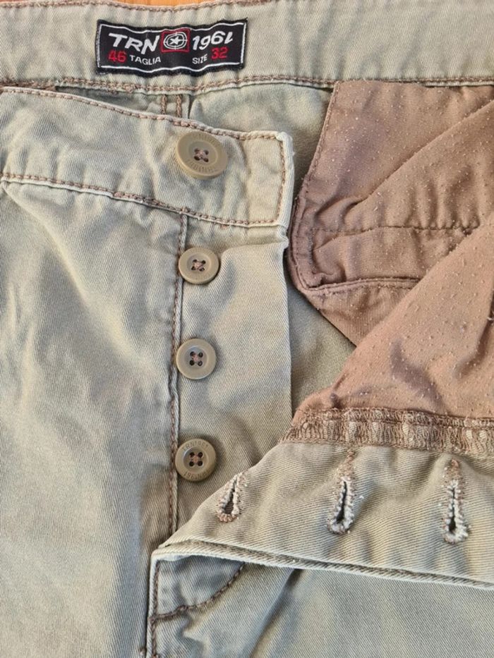 Pantalon chino couleur camel taille italienne 46 - photo numéro 3