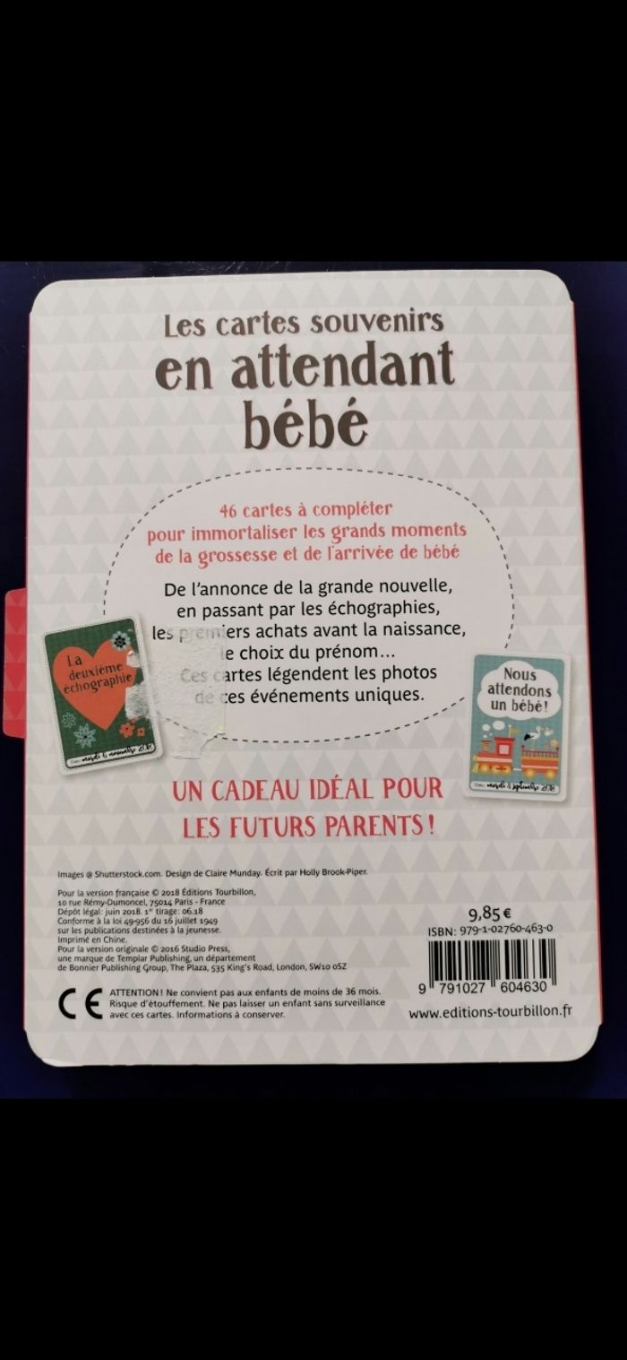 CARTES SOUVENIRS EN ATTENDANT BÉBÉ - photo numéro 3