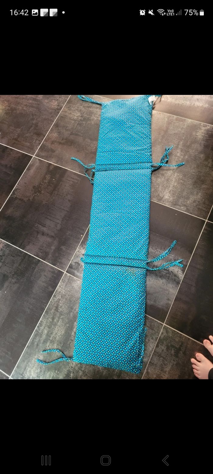 Tour de lit bleu premaman - photo numéro 2