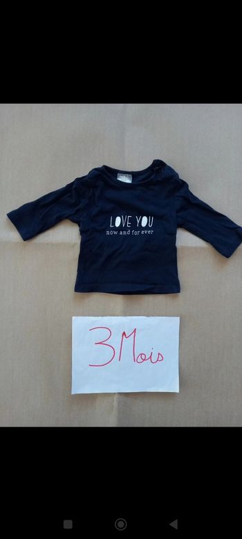 T-shirt ML 3 mois