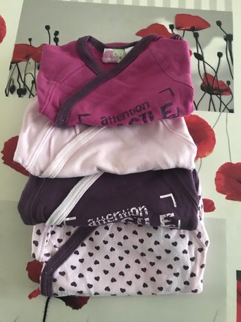 bodies 1 mois manches courtes