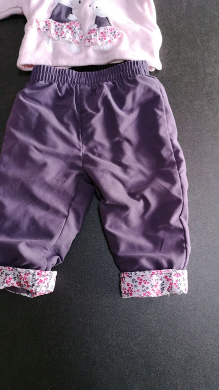 Ensemble violet 6 mois fille - photo numéro 2
