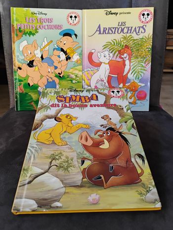 Lot de 3 livres Disney