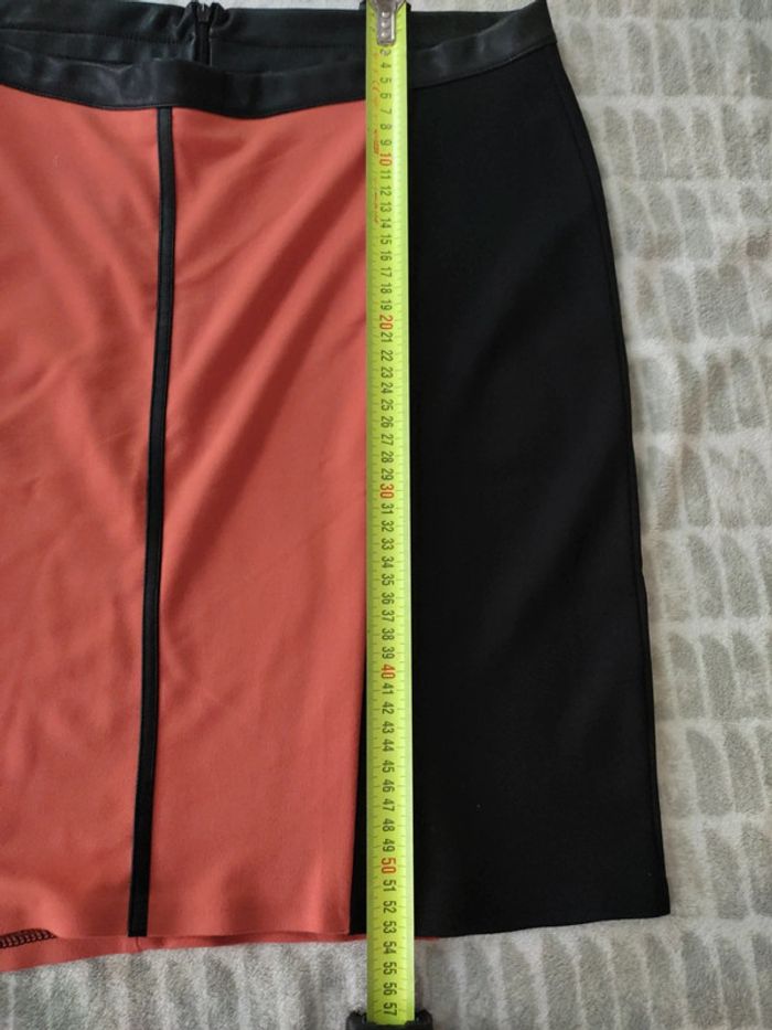 Jupe stretch noir orange Ivy beau Amsterdam taille 44 - photo numéro 6