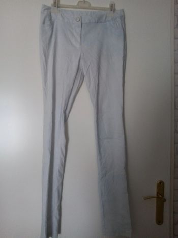 pantalon droit blanc kiabi taille 38