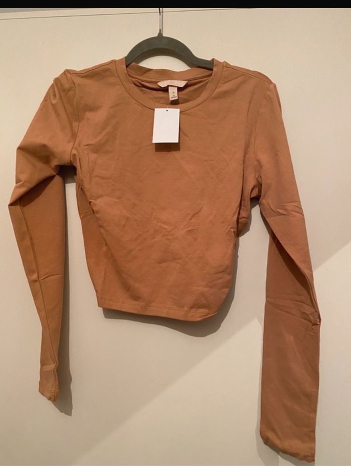 Crop top manches longues H&M taille L neuf