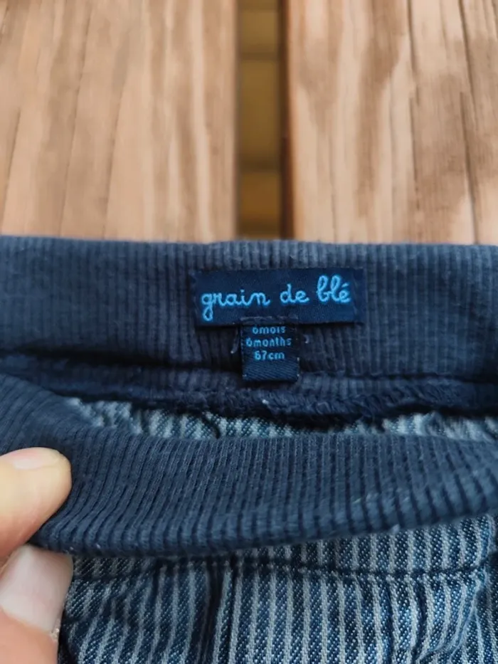 Pantalon grain de blé 6 mois - photo numéro 2