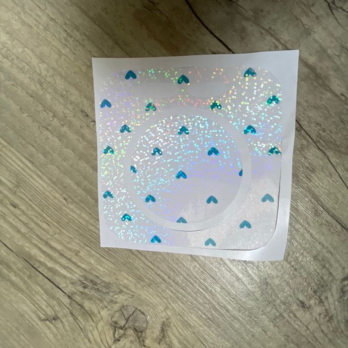 Stickers cœurs bleu océan toniebox