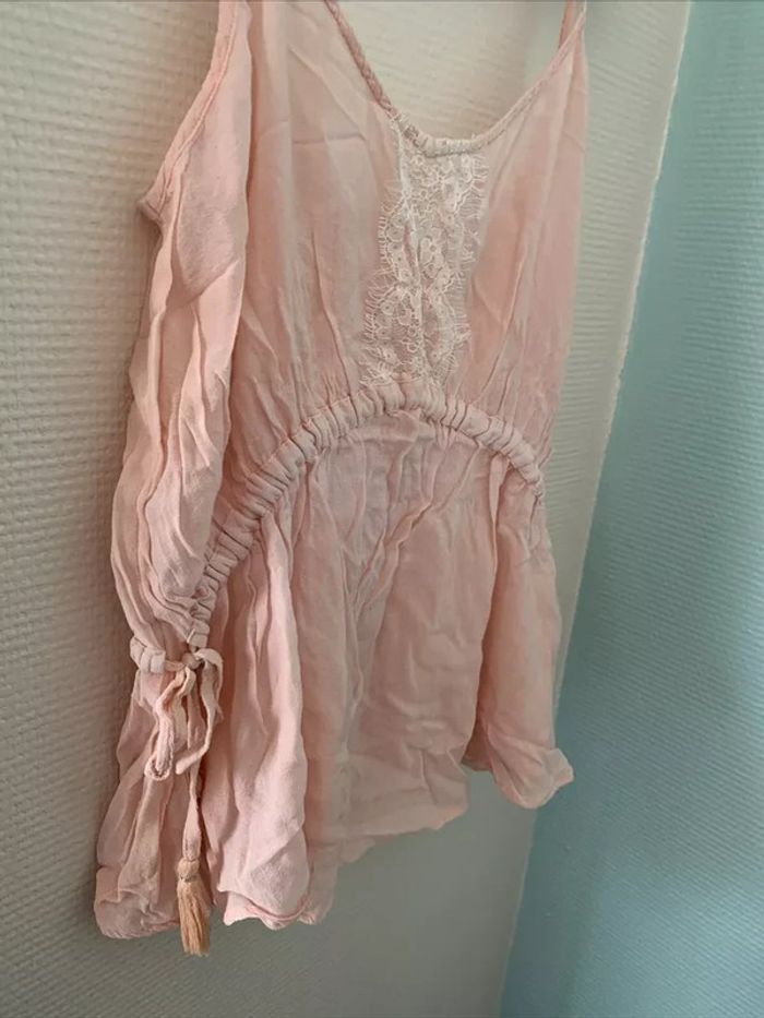 Haut Tshirt Peplum Rose Poudré Pimkie TS - photo numéro 2