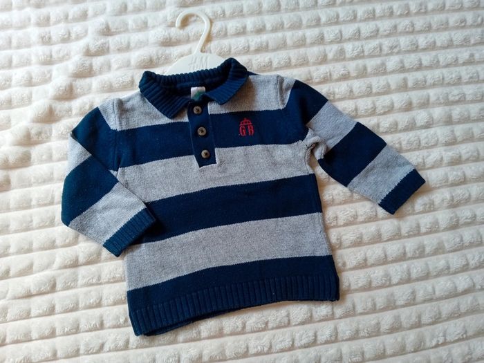 Pull garçon 12mois 💙🩶