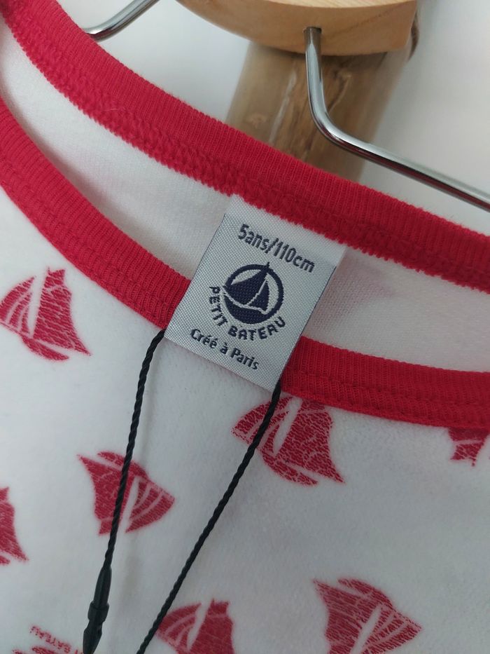 T-shirt pyjama hiver Petit Bateau 5 ans - photo numéro 3
