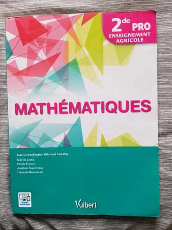 Mathematiques seconde pro agricole