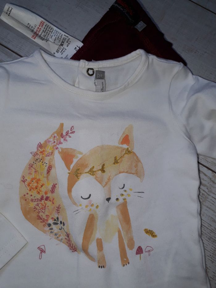 ensemble catimini  tee shirt legging - photo numéro 2