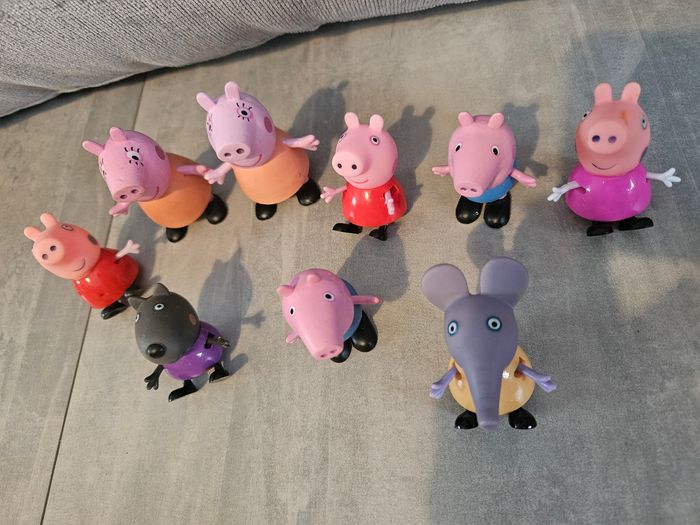 9 figurines peppa pig - photo numéro 2