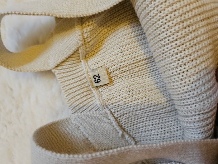 Barboteuse longue beige en laine 3 mois - photo numéro 3
