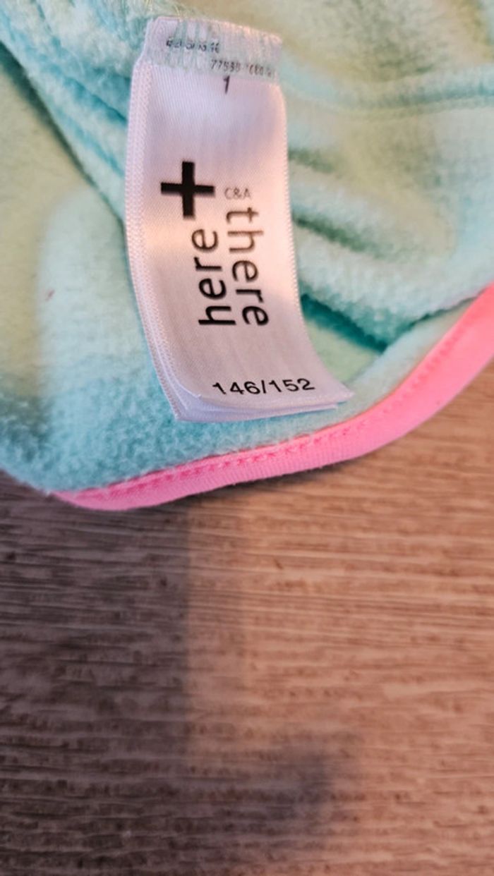 Pull polaire vert d eau, à manches longues, C&A, taille 146/152 - photo numéro 6