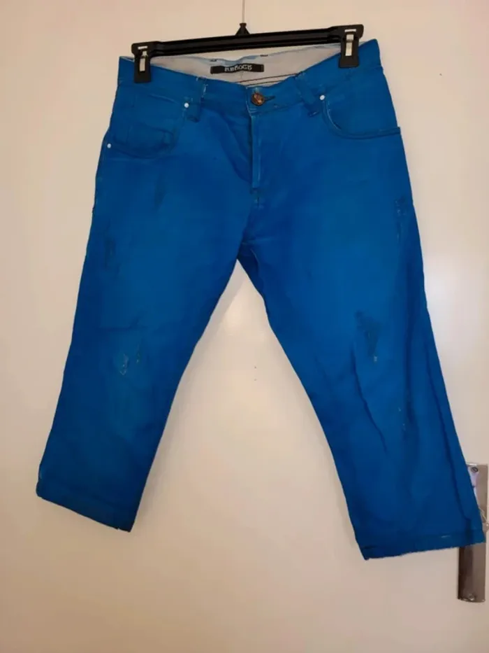 Pantacourt homme Bleu marine Tendance - photo numéro 3