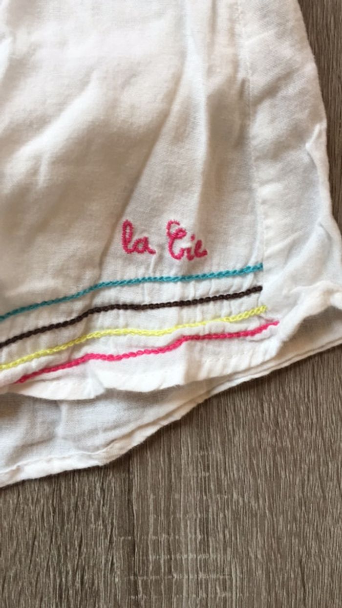 Jolie robe manches courtes brodée/ la compagnie des petits/ 12 mois - photo numéro 2