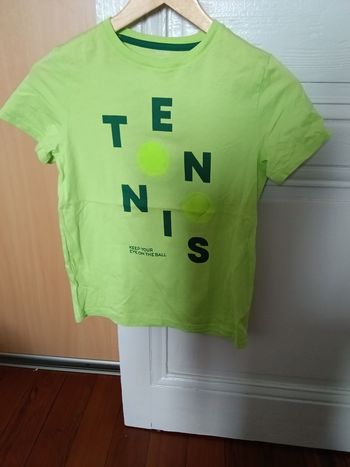 Tee-shirt Kiabi vert anis et multicolore