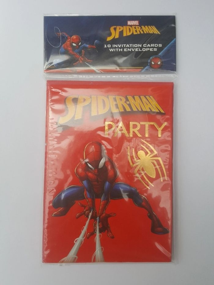 Carte d'invitation Spiderman