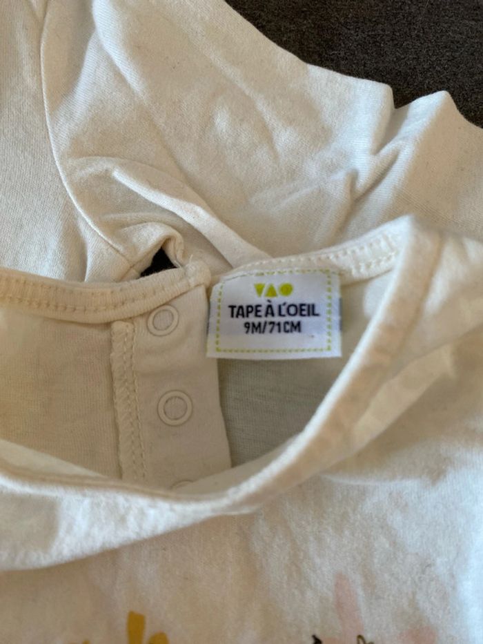 Lot de 2 tshirts TAO 9 mois - photo numéro 2