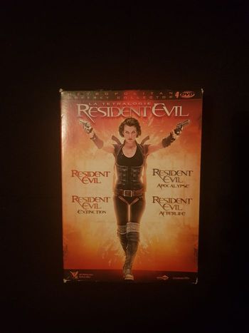Lot de 4 dvd resident evil