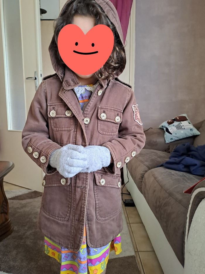 Manteau marron DPAM 4 ans