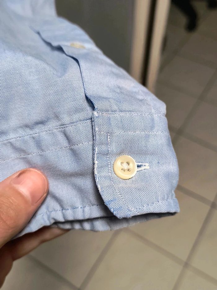 Chemise Ralph Lauren Custom Fit Bleu Clair Homme (Vintage / Y2K) - photo numéro 12