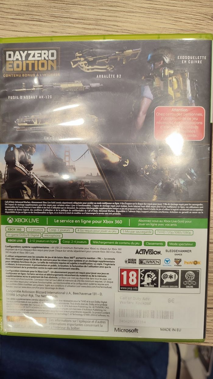 Call of duty advanced Warfare Xbox360 - photo numéro 3