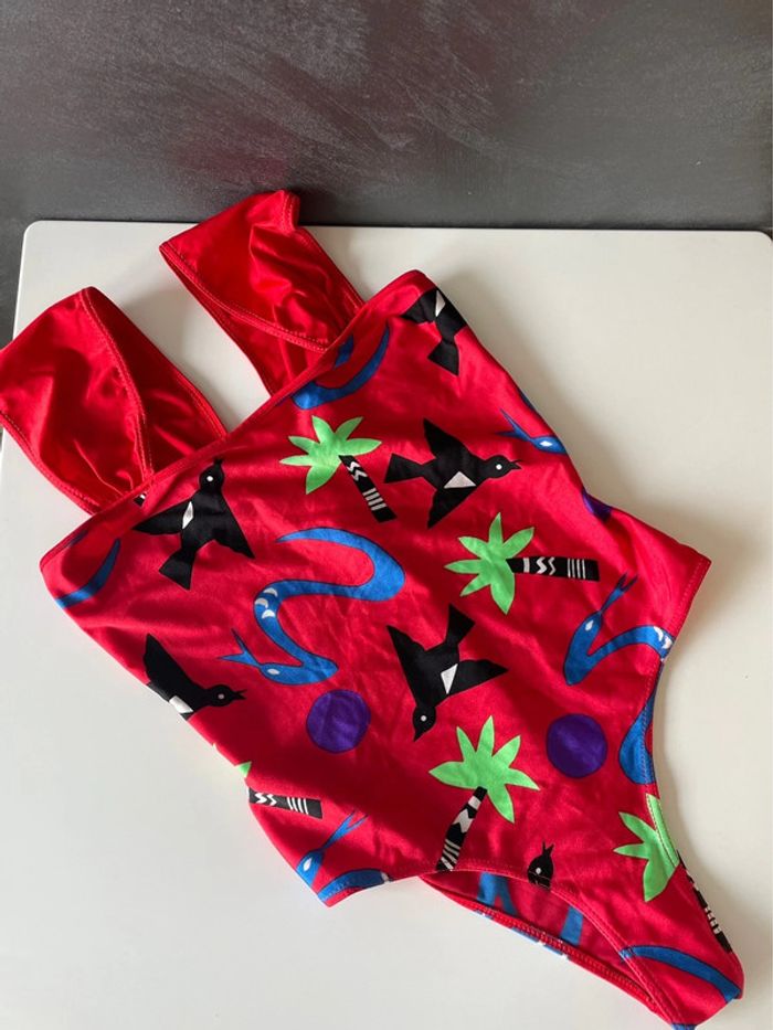 Maillot de bain femme rouge vintage - photo numéro 4
