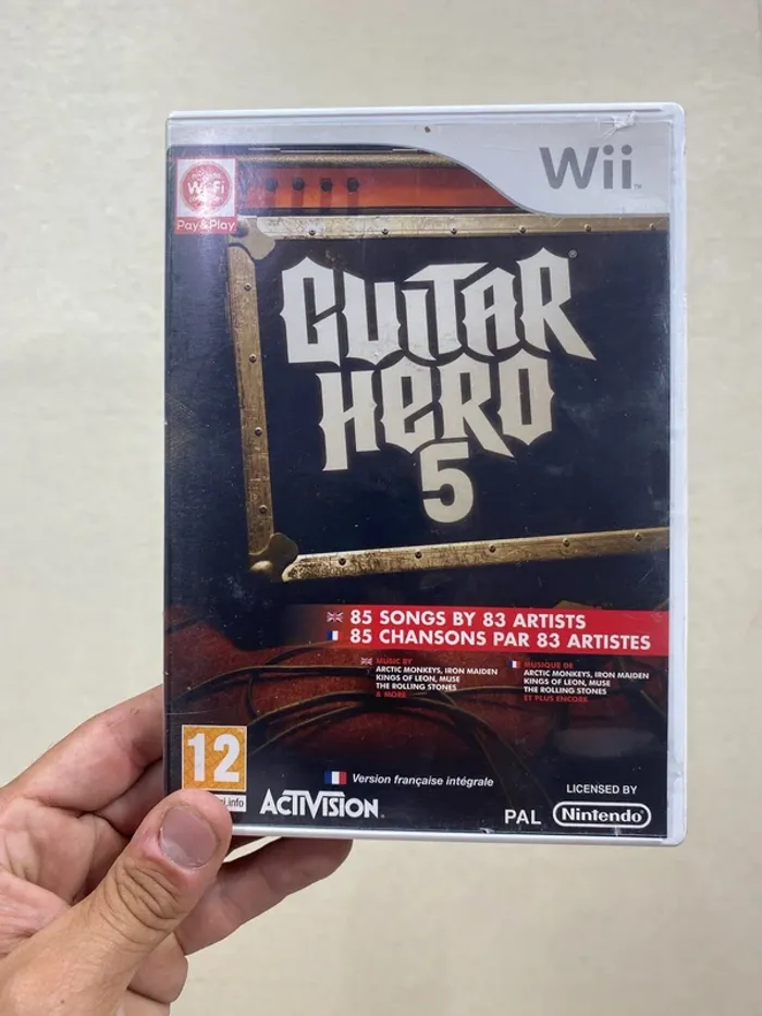 🎸 Jeu Wii - Guitar Hero 5 (complet, version française intégrale)