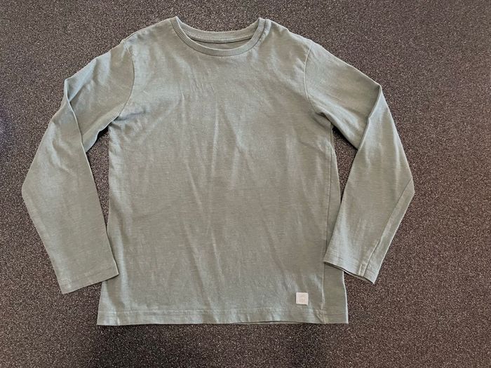 T-shirt manches longues kaki garçon 8 ans Verbaudet - photo numéro 5