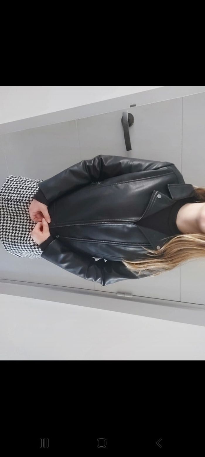 Veste simili cuir fille
