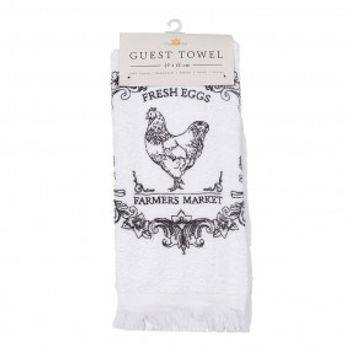 Essuie mains motif et coq 40×66 cm