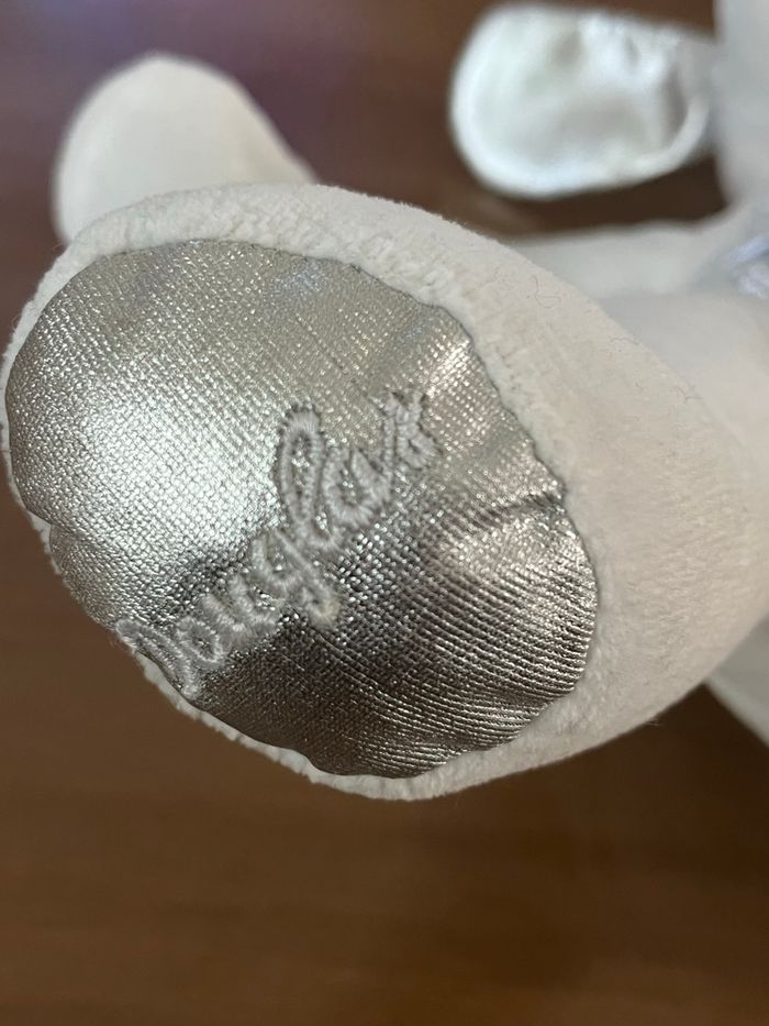 Peluche chien blanc/gris DOUGLAS NEUVE - photo numéro 5