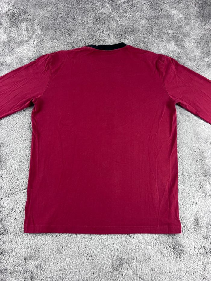 T-shirt manches longues Converse All Star Bordeaux – Taille XL - photo numéro 2