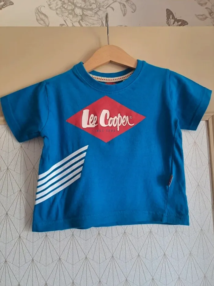T-shirt bleu garçon Lee Cooper 2 ans tbe - photo numéro 2