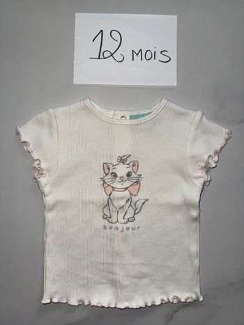 T shirt marie disney neuf 12 mois