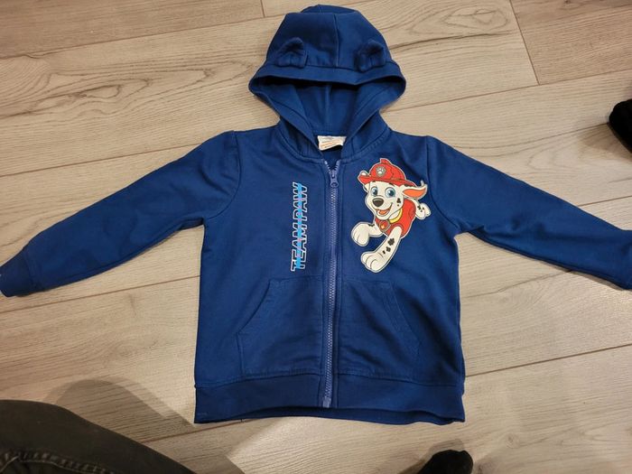 Gilet zippé pat patrouille 5 ans
