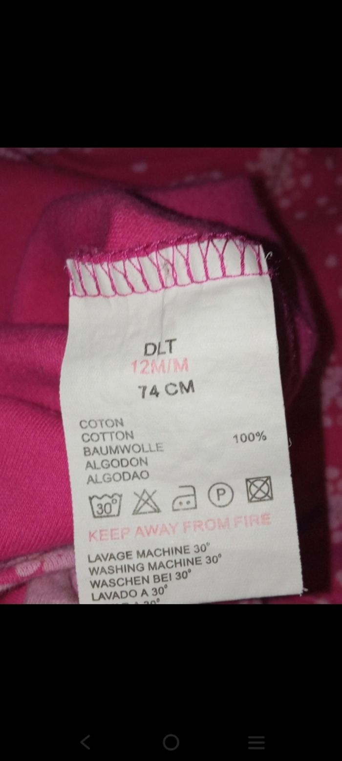 Combinaison fille Jacadi taille 12 mois - photo numéro 2