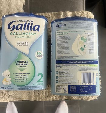 Lot 2 boîtes gallia