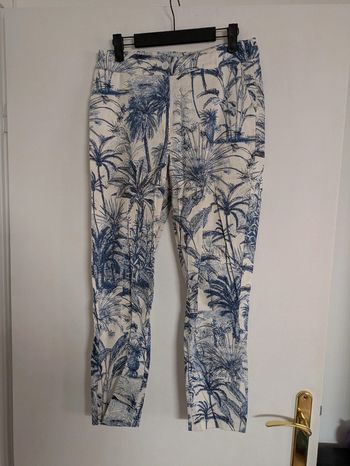 Pantalon cigarette imprimé floral la fée Maraboutée