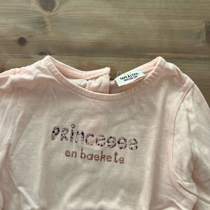 T-shirt tape à l’œil rose 18 mois - photo numéro 2