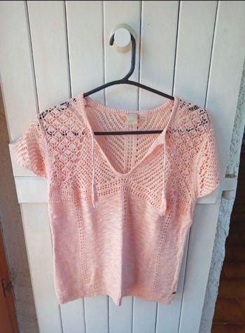 Haut manches courtes ajouré Roxy S