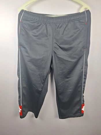 jogging / pantacourt lotto homme noir et rouge taille M brodé (493)
