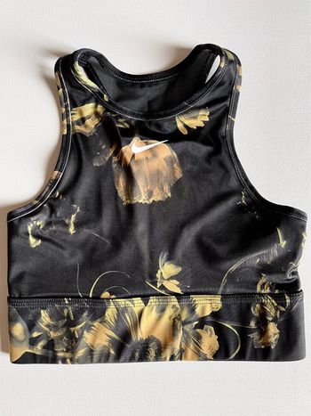 Brassière longue Nike DRI-FIT taille XS imprimé fleurs