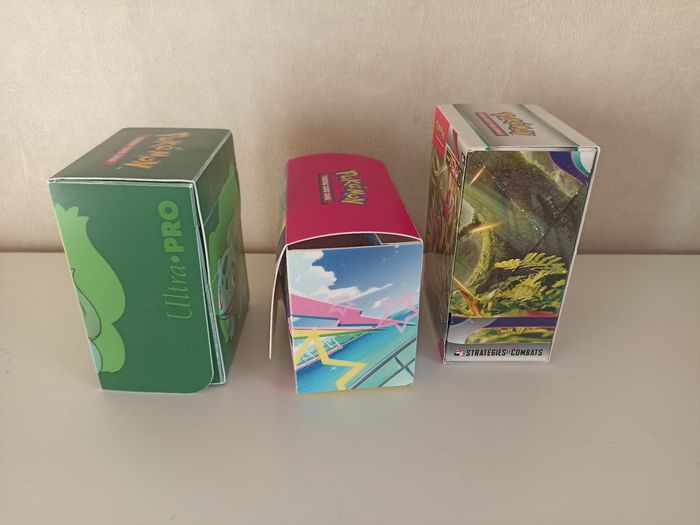 Lot 3 boîtes rangement de cartes pokemon - photo numéro 3
