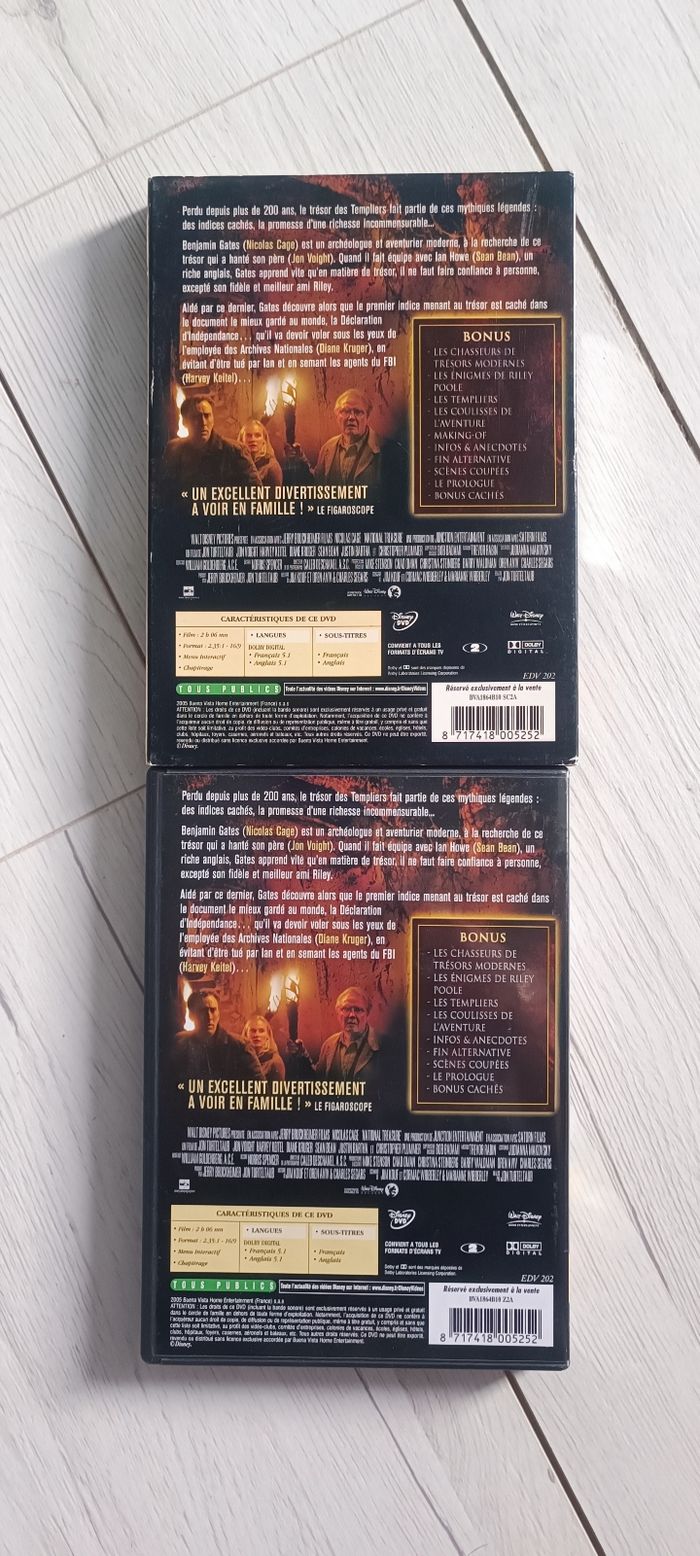 💿 DVD Disney Benjamin Gates et le trésor des templiers 💿 - photo numéro 2