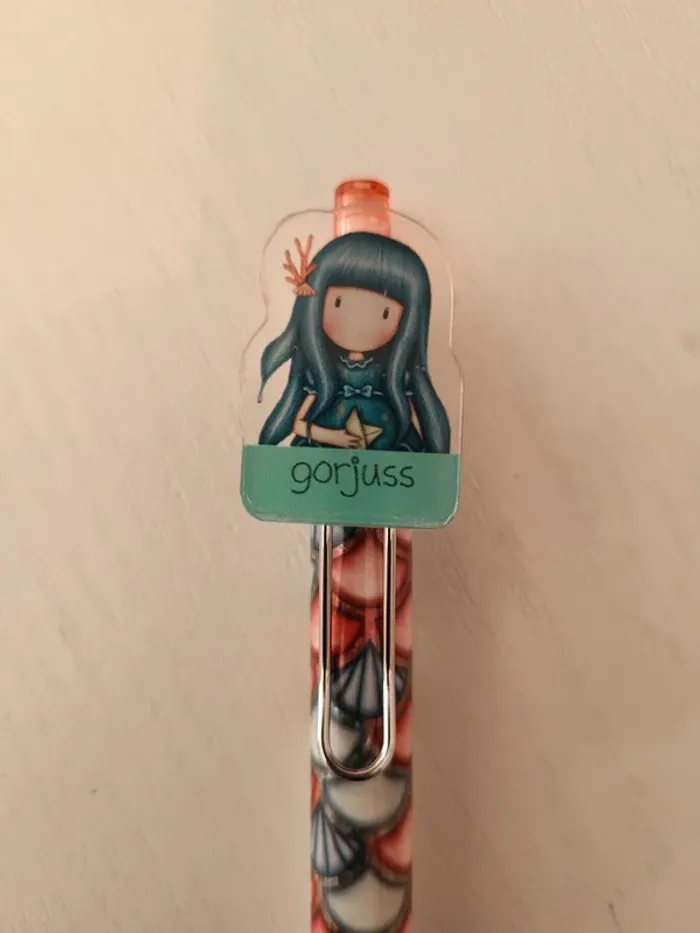 Santoro Gorjuss- stylo bille motifs corail - photo numéro 2